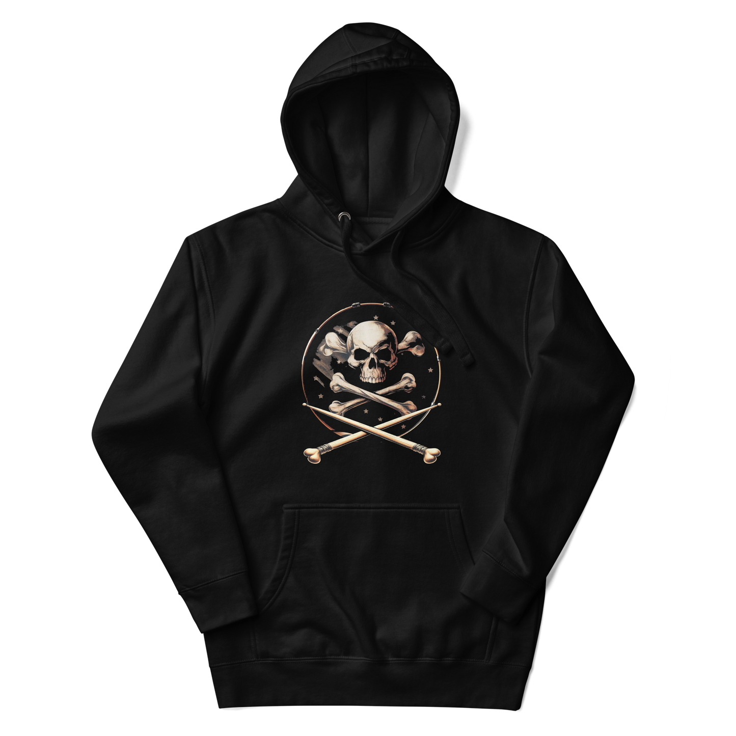Sudadera con capucha Unisex Snare Skull