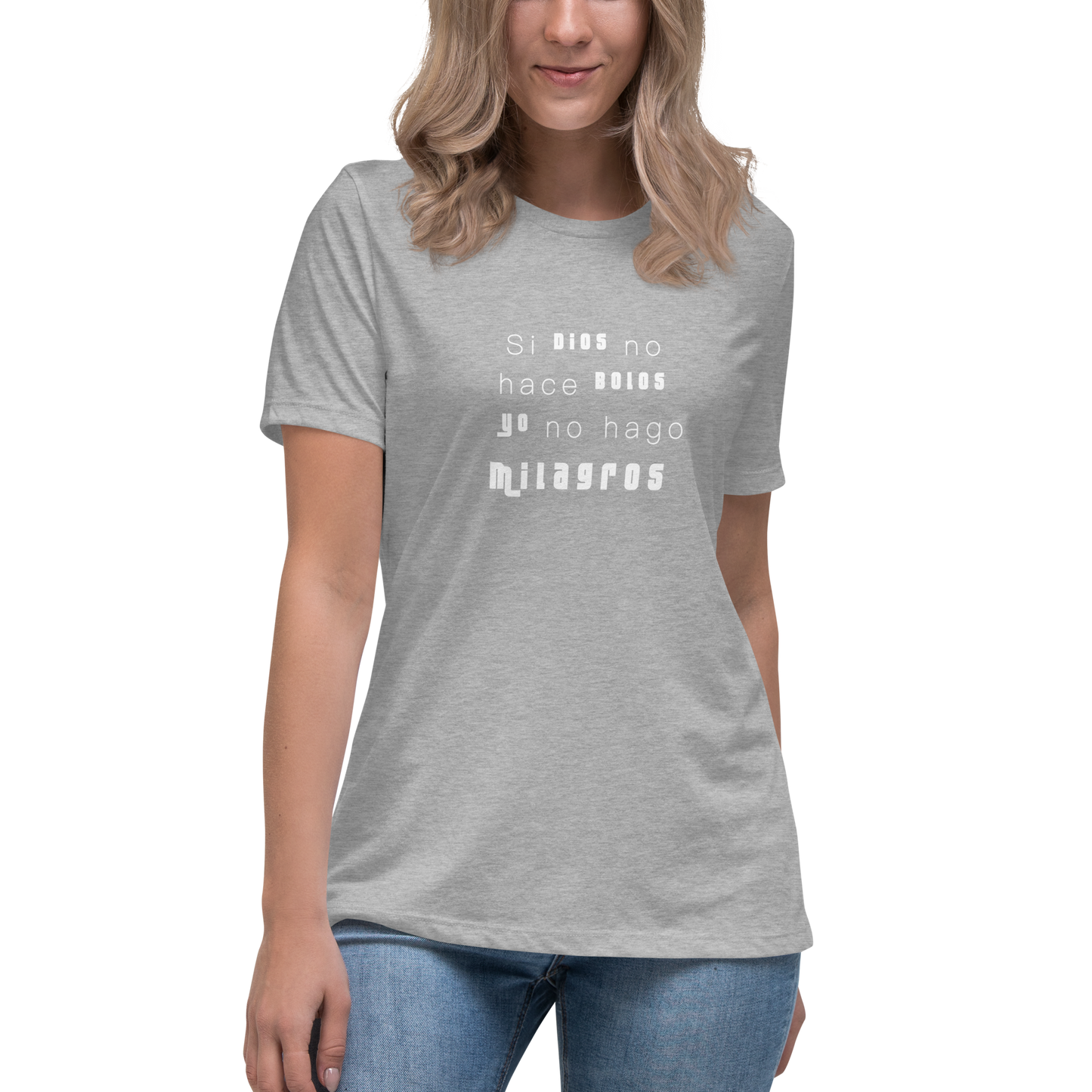 Camiseta de mujer Dios bolos