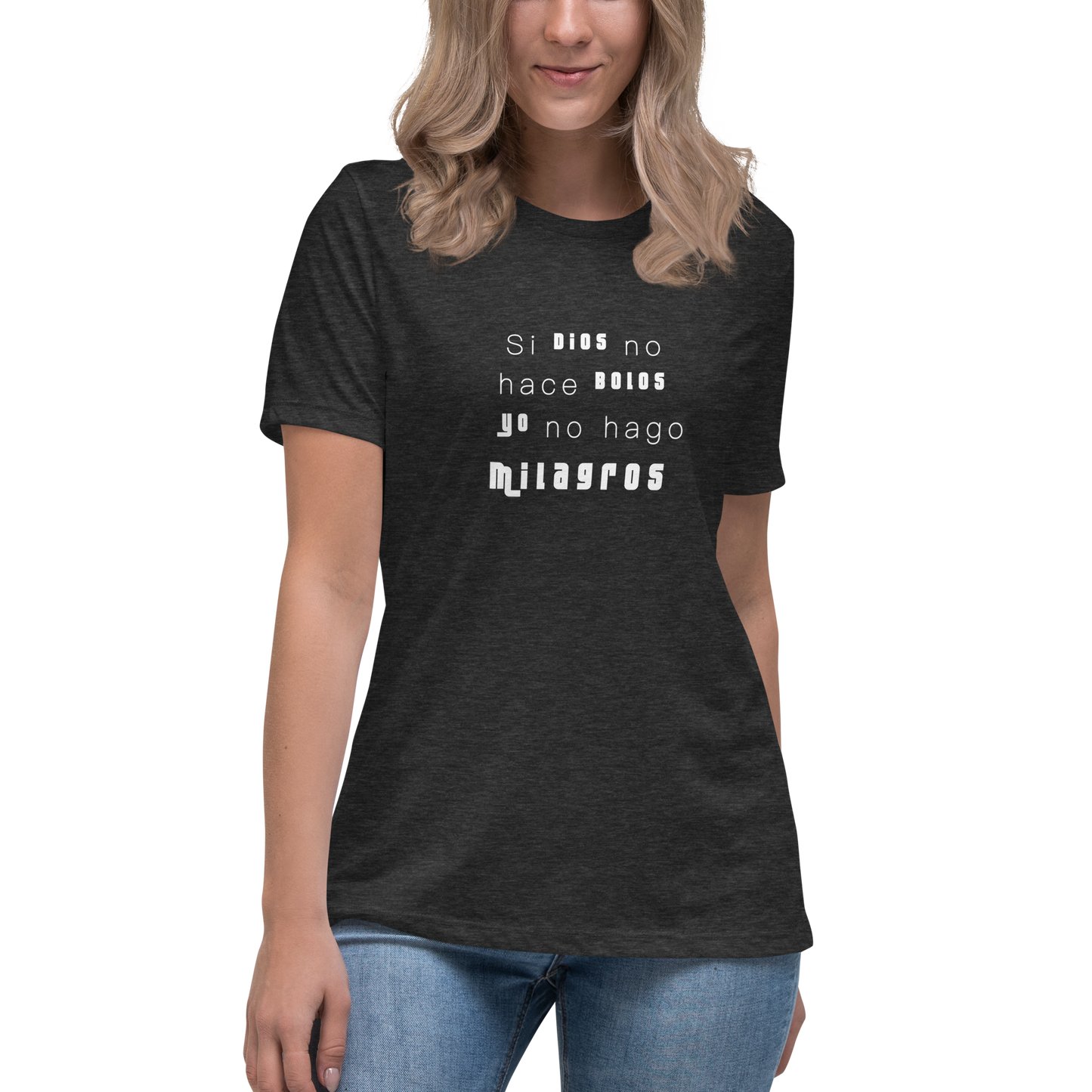 Camiseta de mujer Dios bolos