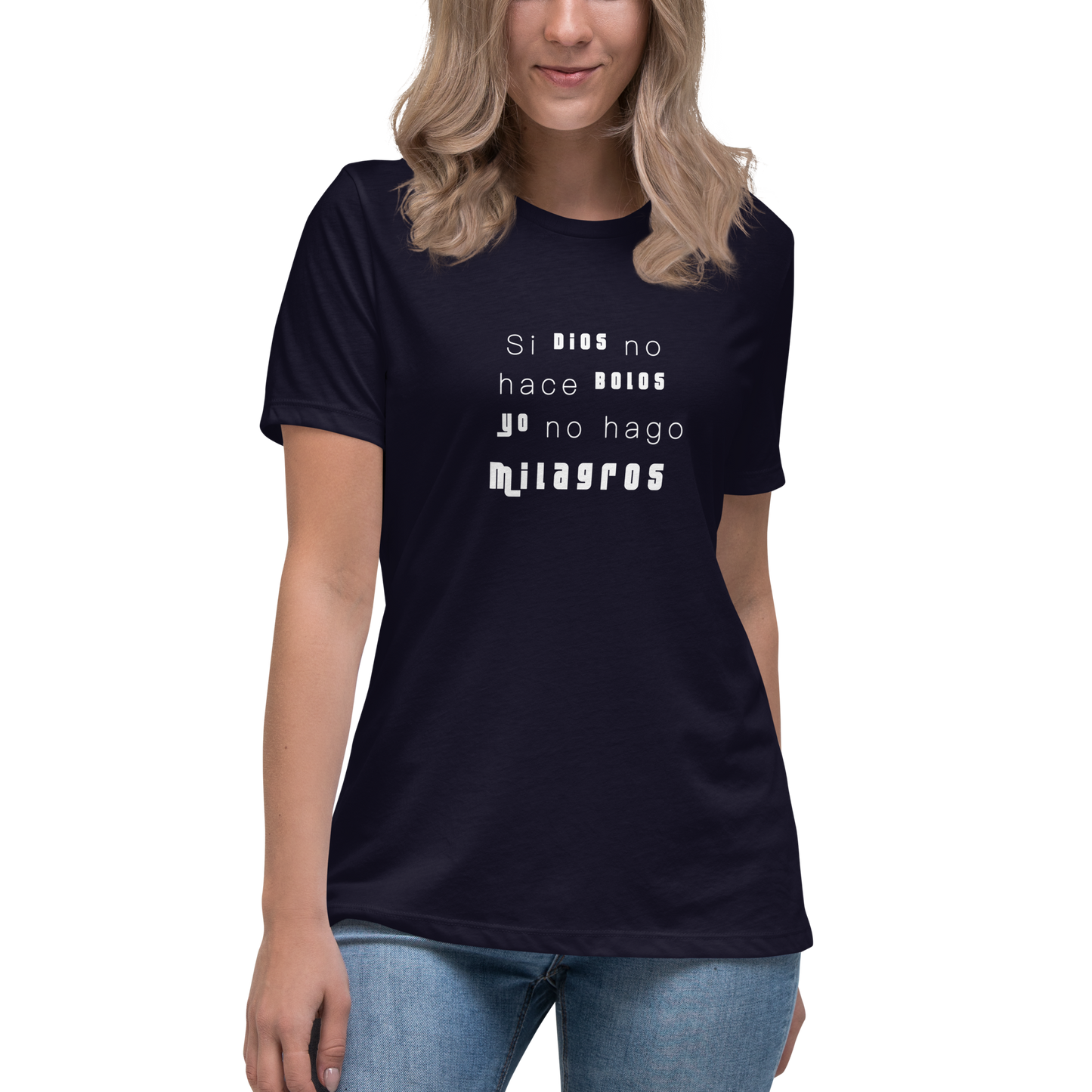 Camiseta de mujer Dios bolos