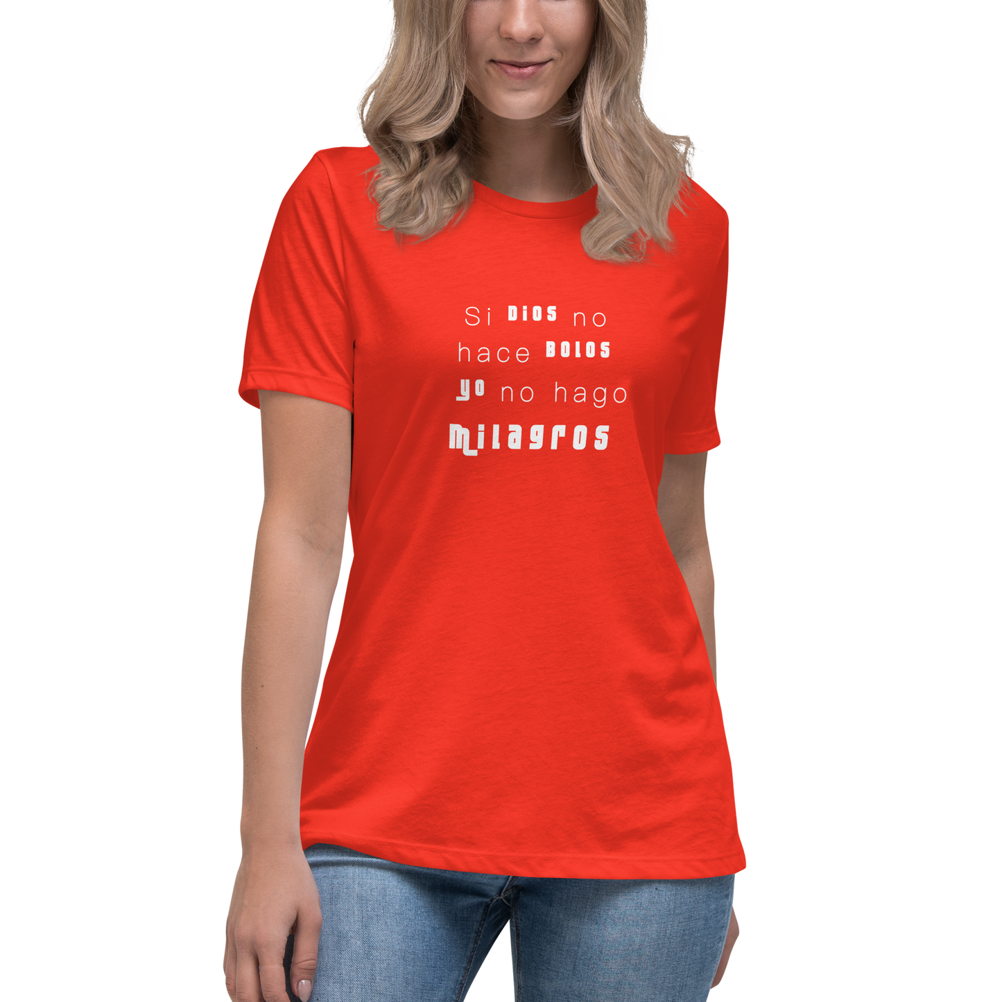 Camiseta de mujer Dios bolos